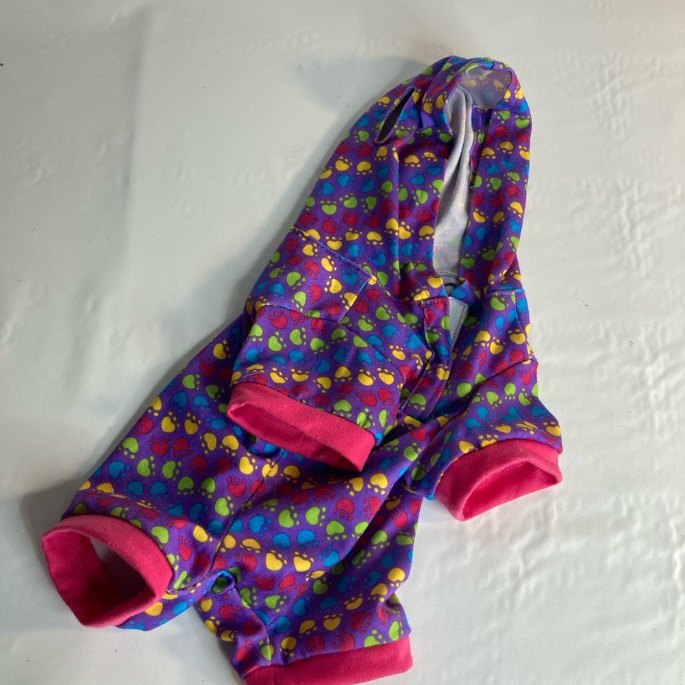 Build a Bear Promise Pets Hoddie Pajamas for 4 leg friends Dogs Cats Paw Prints